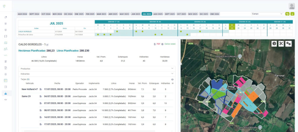 control de maquinaria agrícola con Agro GPS